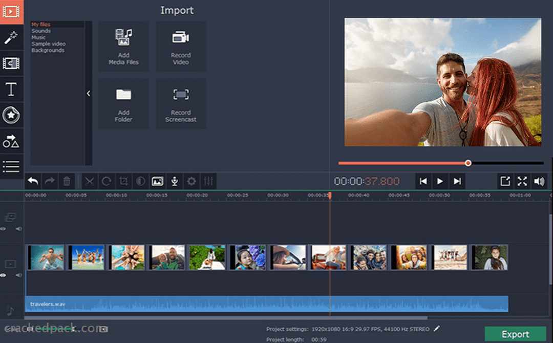 Phần mềm cắt video Movavi Video Editor Plus với nhiều tính năng khác nhau