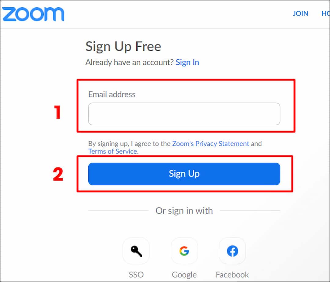 Cách đăng nhập tài khoản Zoom của bạn